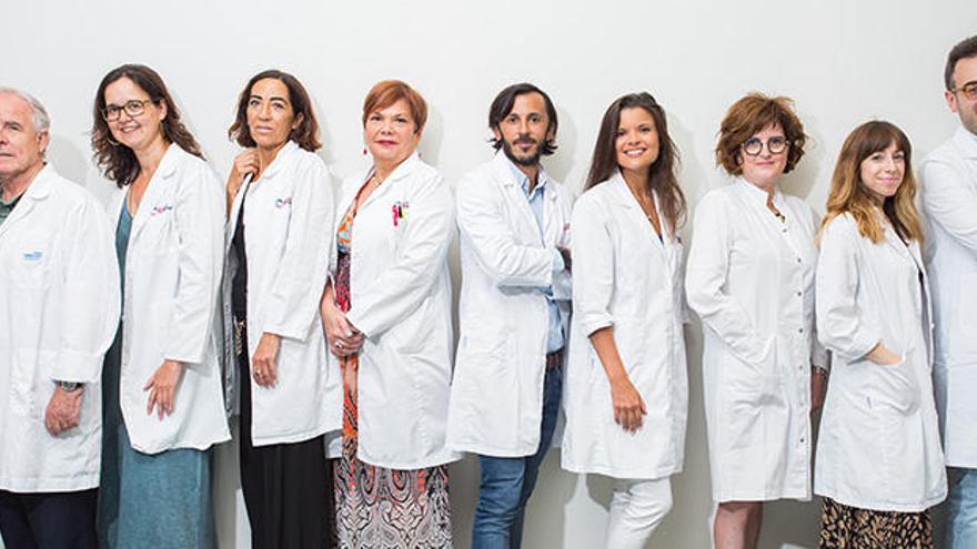 La unidad está formada por un total de once dermatólogos, siendo la doctora Carmen Terencio Alemany la responsable médica.