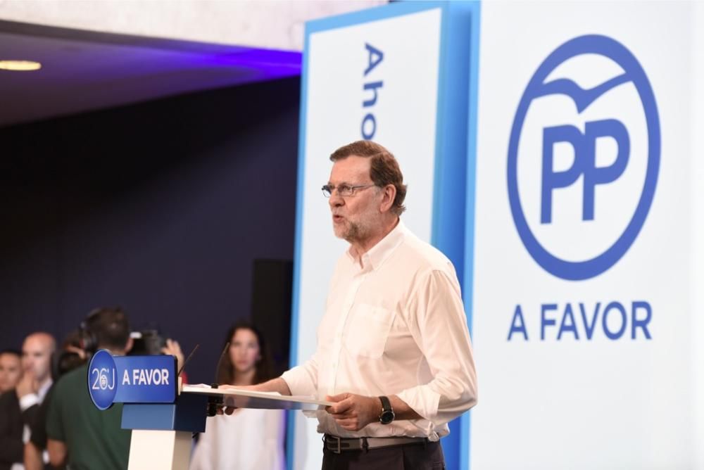 Mitin de Mariano Rajoy en el Auditorio de Murcia