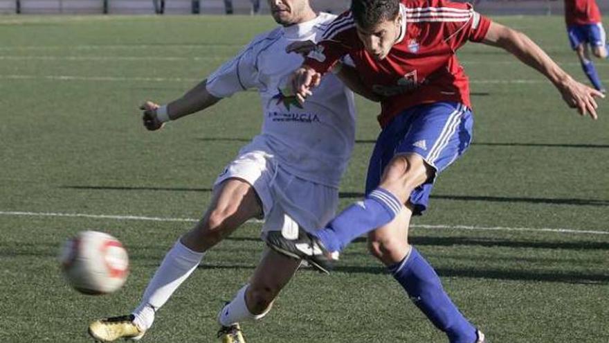 Imagen del partido de ayer disputado en Borriol.