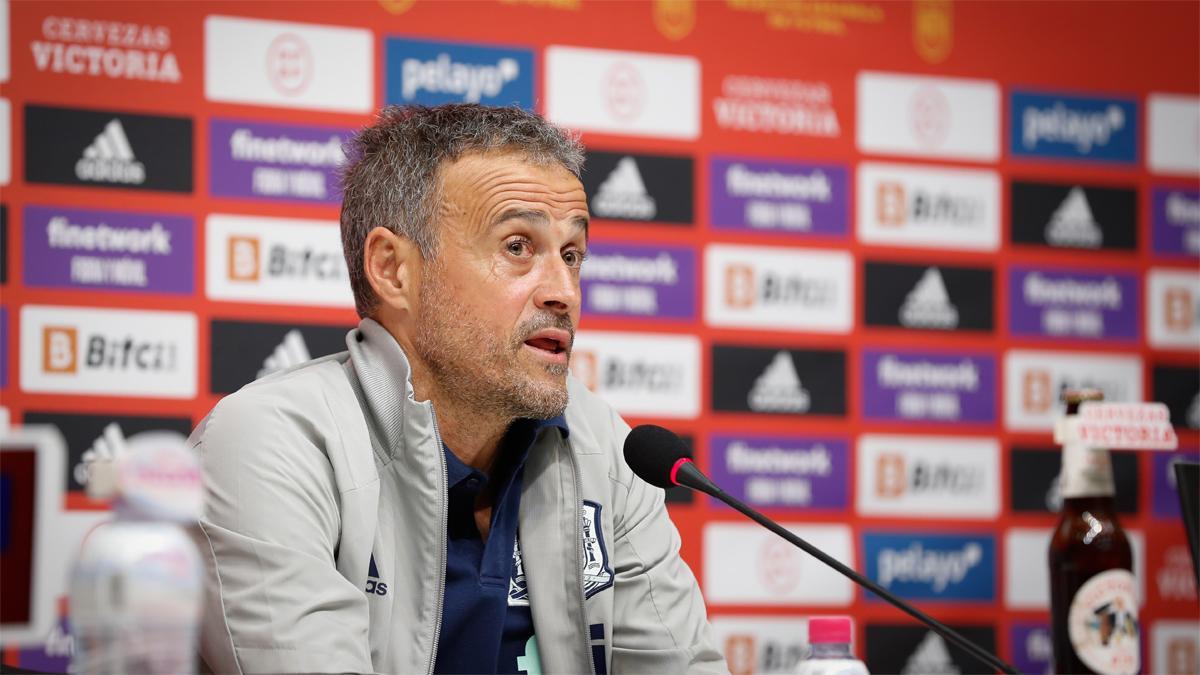 Charla técnica de Luis Enrique antes de enfrentarse a Albania