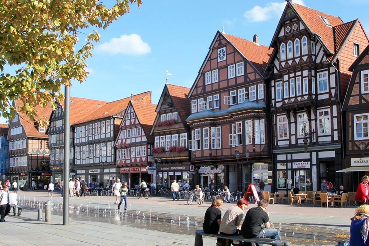 Casas con entramado de madera en Celle Alemania