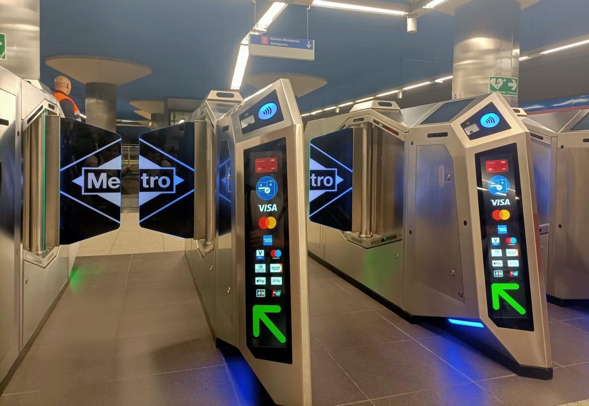 Pago con tarjeta bancaria en Metro de Madrid