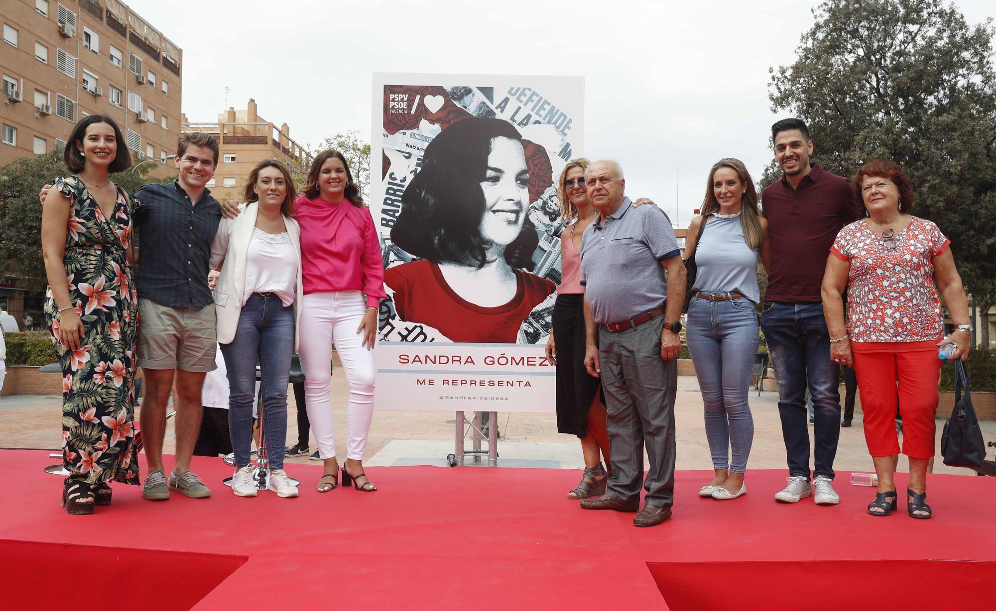 Presentación de la candidatura de Sandra Gómez a las primarias del PSPV