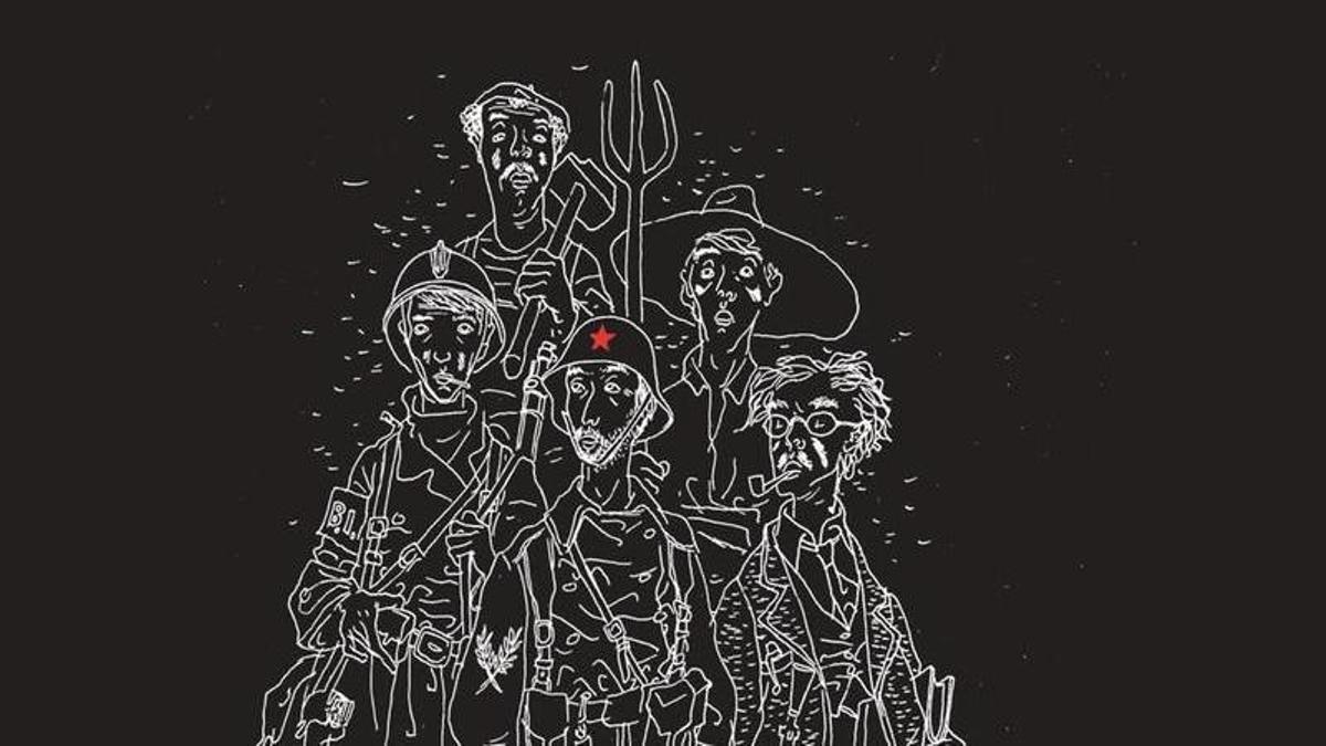 Un dels dibuixos d'exili de Josep Bartolí.