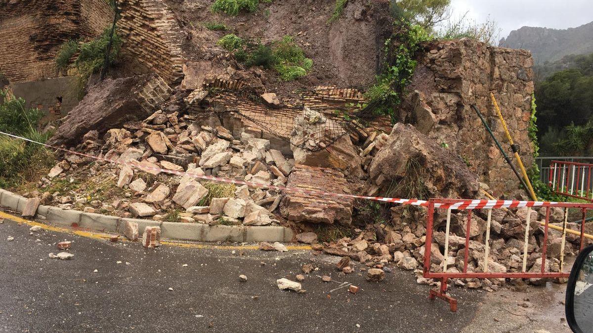 El tramo de muralla que se ha venido abajo