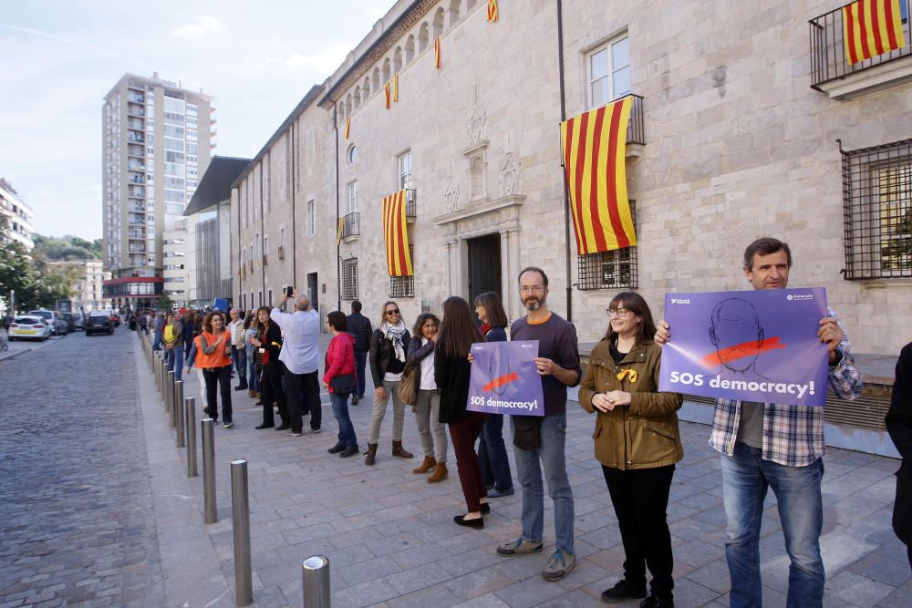 Protesta dels treballadors de la Generalitat a Girona