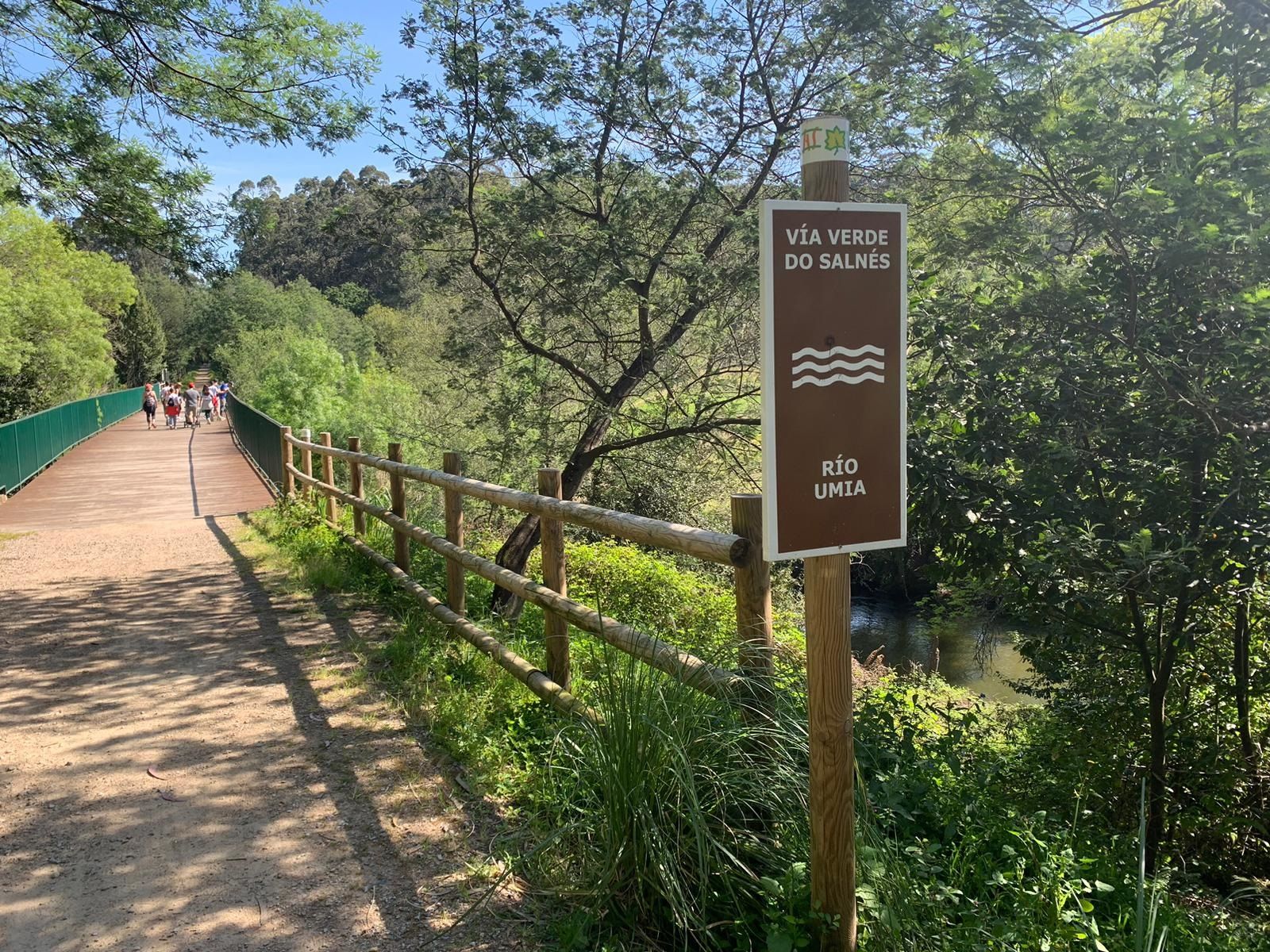 De caminata por la Vía Verde de O Salnés