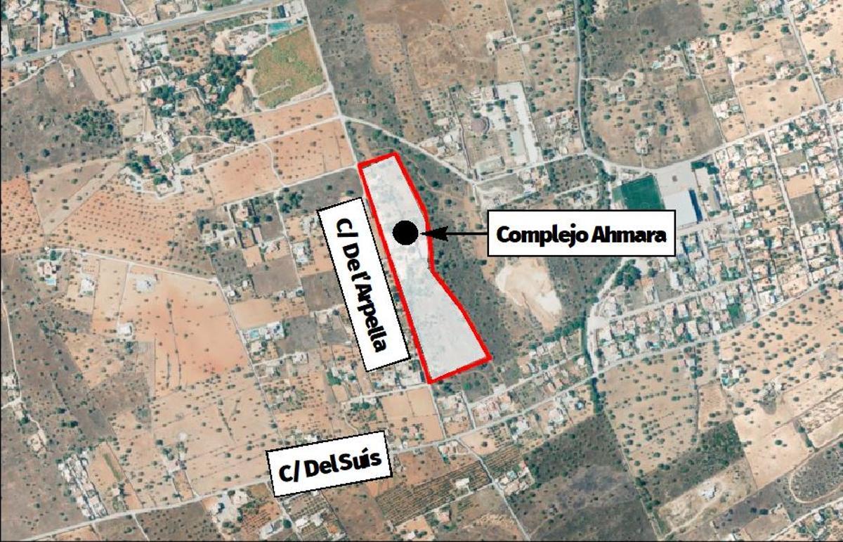 La parte del antiguo sector 1.24 Finca Torrent que queda desclasificado en el avance del PGOU.