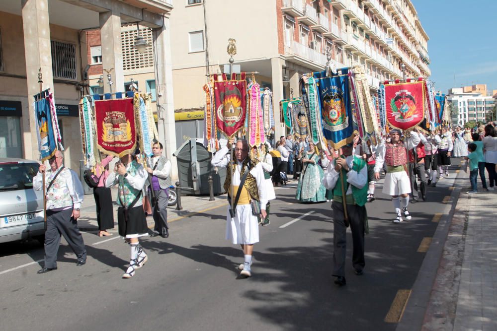 Homenaje a la Senyera de la agrupación de Fallas del Marítim