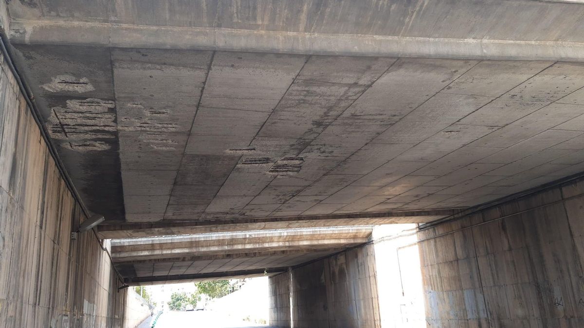 Obras de urgencia: preocupación por el estado del puente de la Vía de Cintura sobre Eusebi Estada
