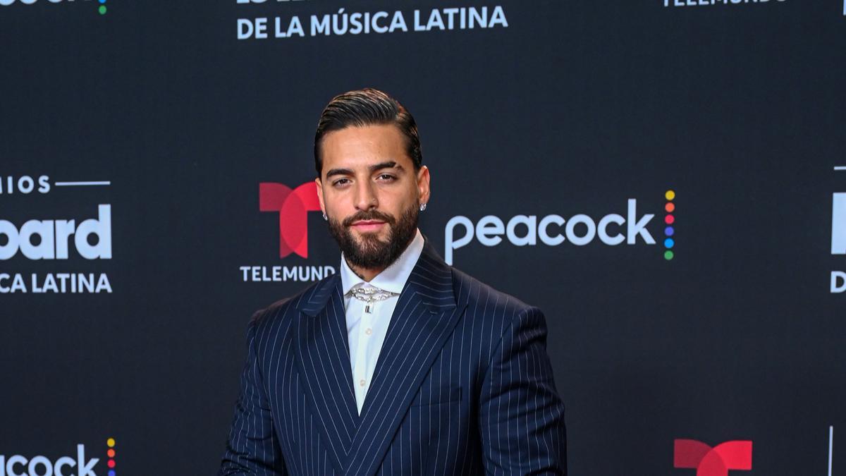 Maluma, con su original traje, en los Billboard.