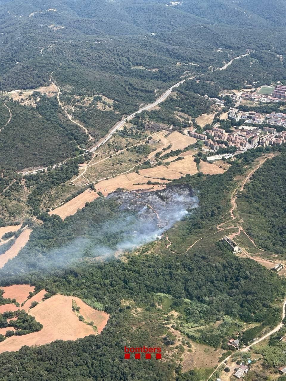 Les imatges de l'incendi de Font de la Pólvora