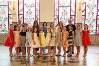 Las candidatas a Fallera Mayor Infantil 2027 vuelven al Palacio de la Exposición en su día de 'gala'