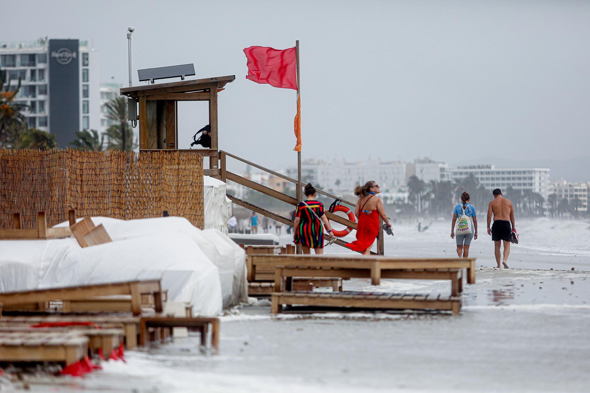 Mira aquí todas las fotos del temporal en Ibiza