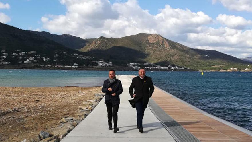 El gerent de Ports de la Generalitat visita obres al Port de la Selva i Roses