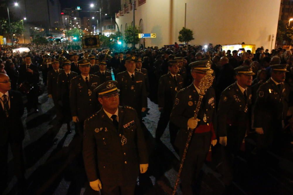 Las imágenes de la cofradía de la Esperanza, la última en procesionar en el Jueves Santo de la Semana Santa de Málaga