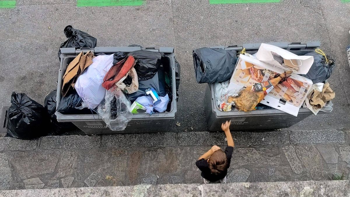 Contenedores de basura en Santiago de Compostela