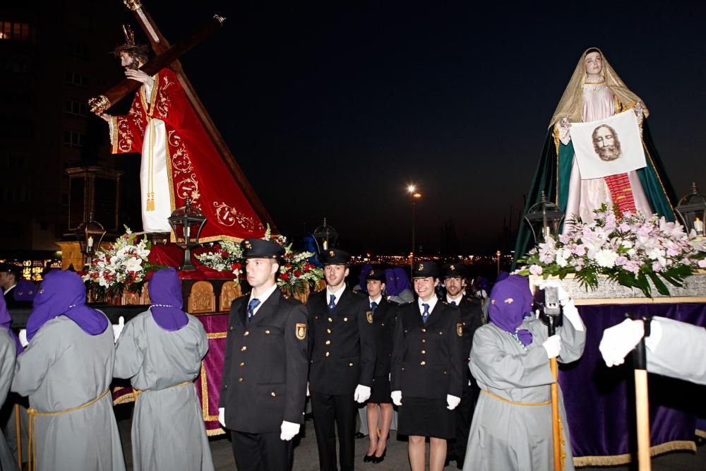 Procesión del Encuentro en Gijón