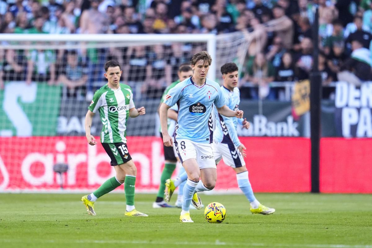 Fer Lopez of RC Celta de Vigo in action during the Spanish league, LaLiga EA Sports, football match played between Real Betis and RC Celta de Vigo at La Cartuja stadium on March 15, 2026, in Sevilla, Spain. AFP7 15/03/2026 ONLY FOR USE IN SPAIN. Joaquin Corchero / AFP7 / Europa Press;2026;SPORT;ZSPORT;SOCCER;ZSOCCER;Real Betis v RC Celta de Vigo - LaLiga EA Sports;