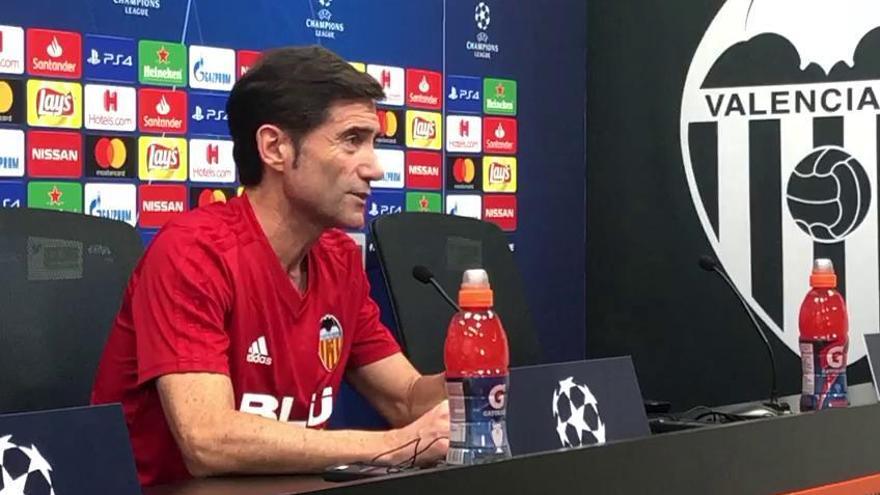 Rueda de prensa de Marcelino antes del Valencia-Juventus de Champions