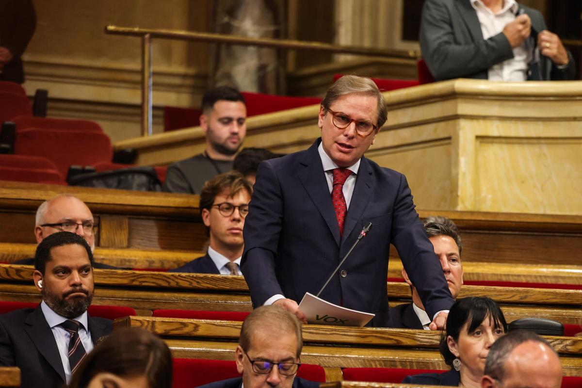 El portavoz de Vox, Joan Garriga.