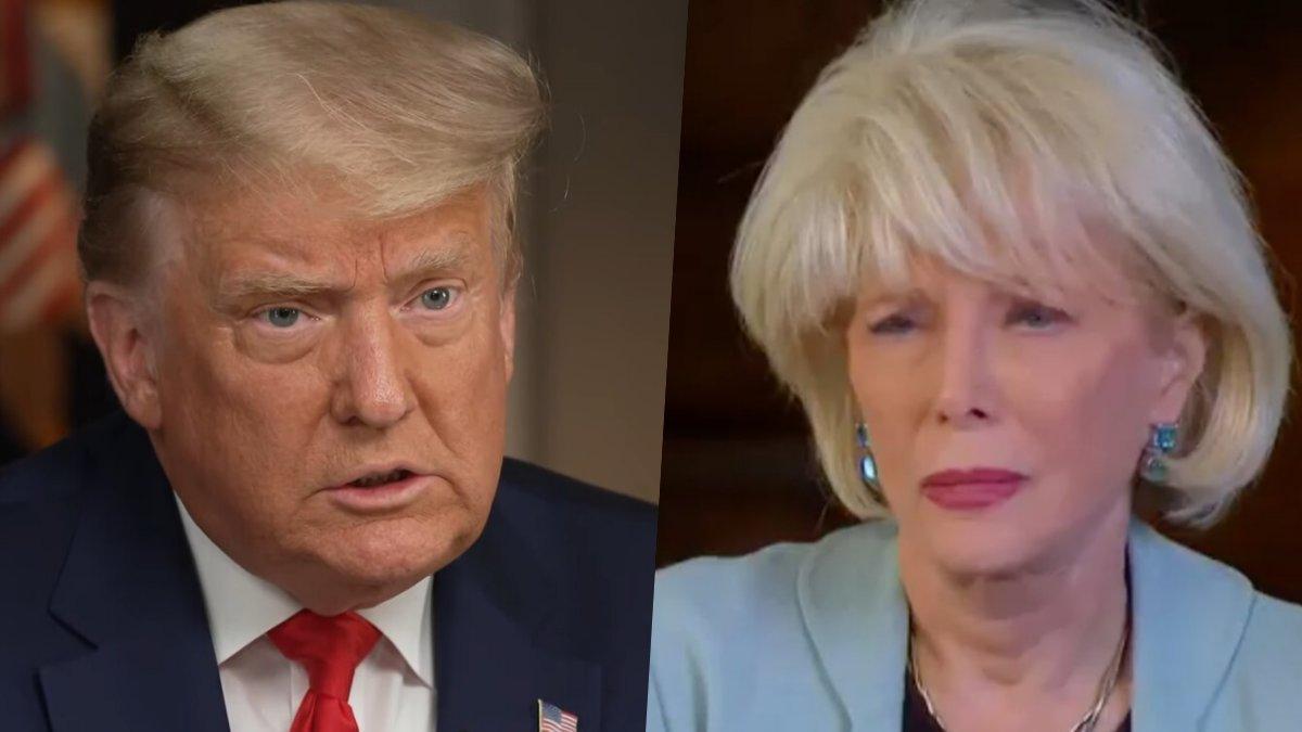 Donald Trump y Lesley Stahl