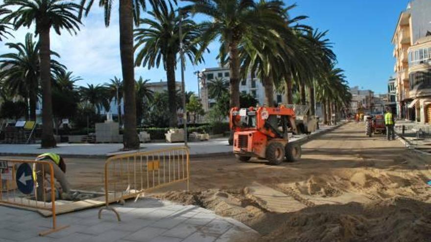Las obras de reforma de la plaza de Espanya de Felanitx encaran esta semana que viene sus últimos días.