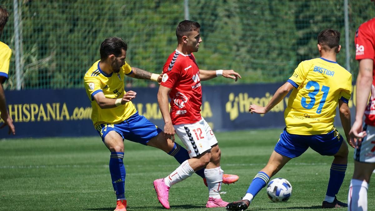 Carrillo en el choque ante el Cádiz B