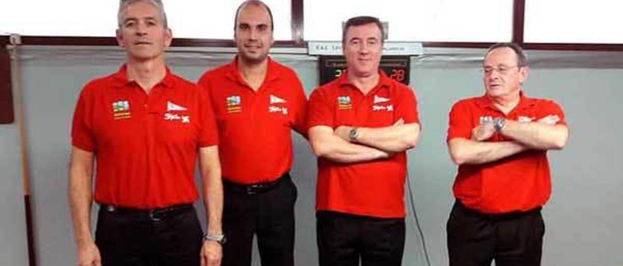 Jesús Peñalver, Rubén Estrada, Marcos Moro y Fernando Domínguez.