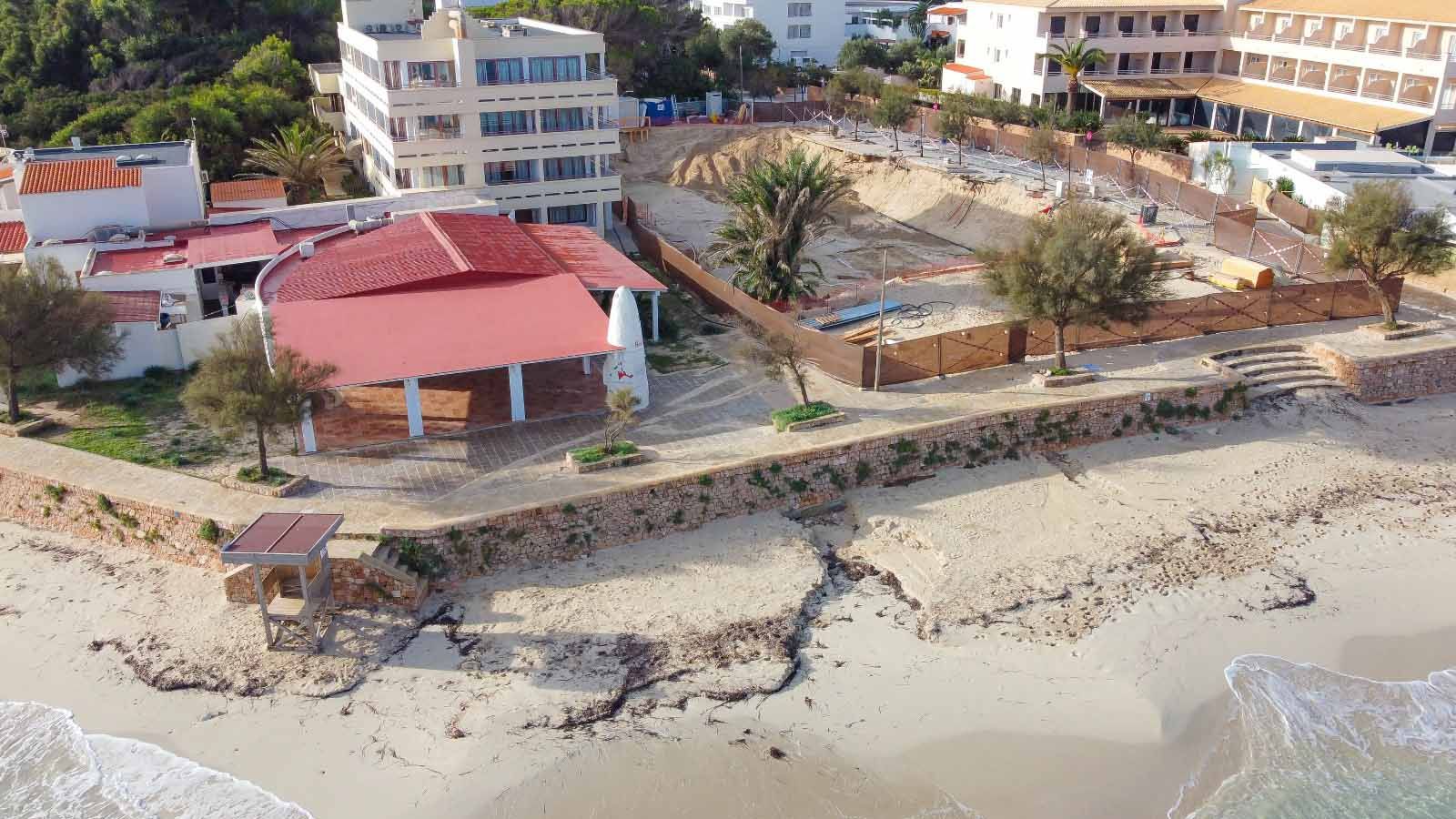 Paralizada la obra de un hotel de lujo en Formentera por incumplir las medidas de seguridad