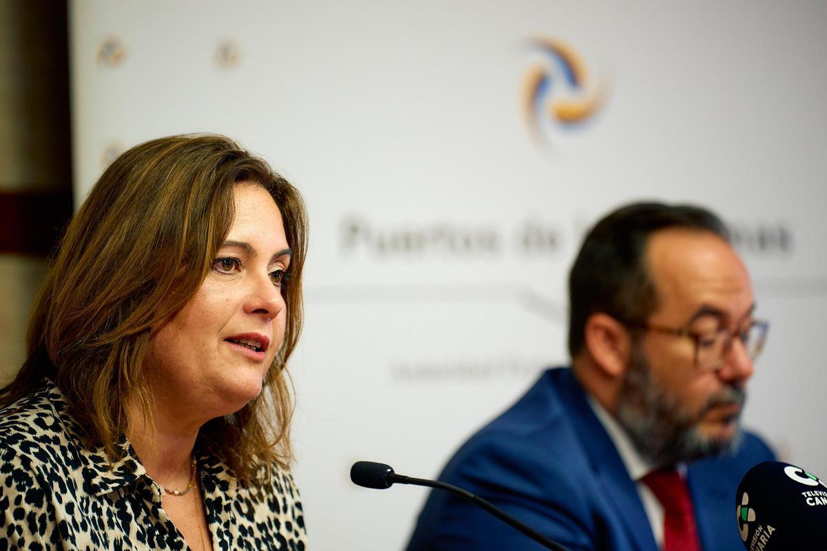 Calzada y Gallego durante la rueda de prensa