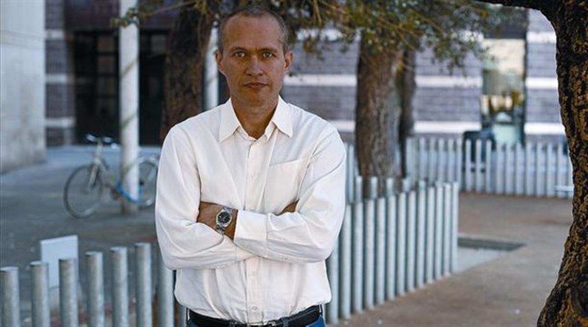 L’escriptor nord-americà David Vann, en una de les seves últimes visites a Barcelona, el 2011.