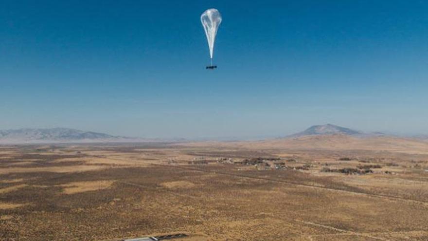 Un globo de Google sobrevuela Canarias