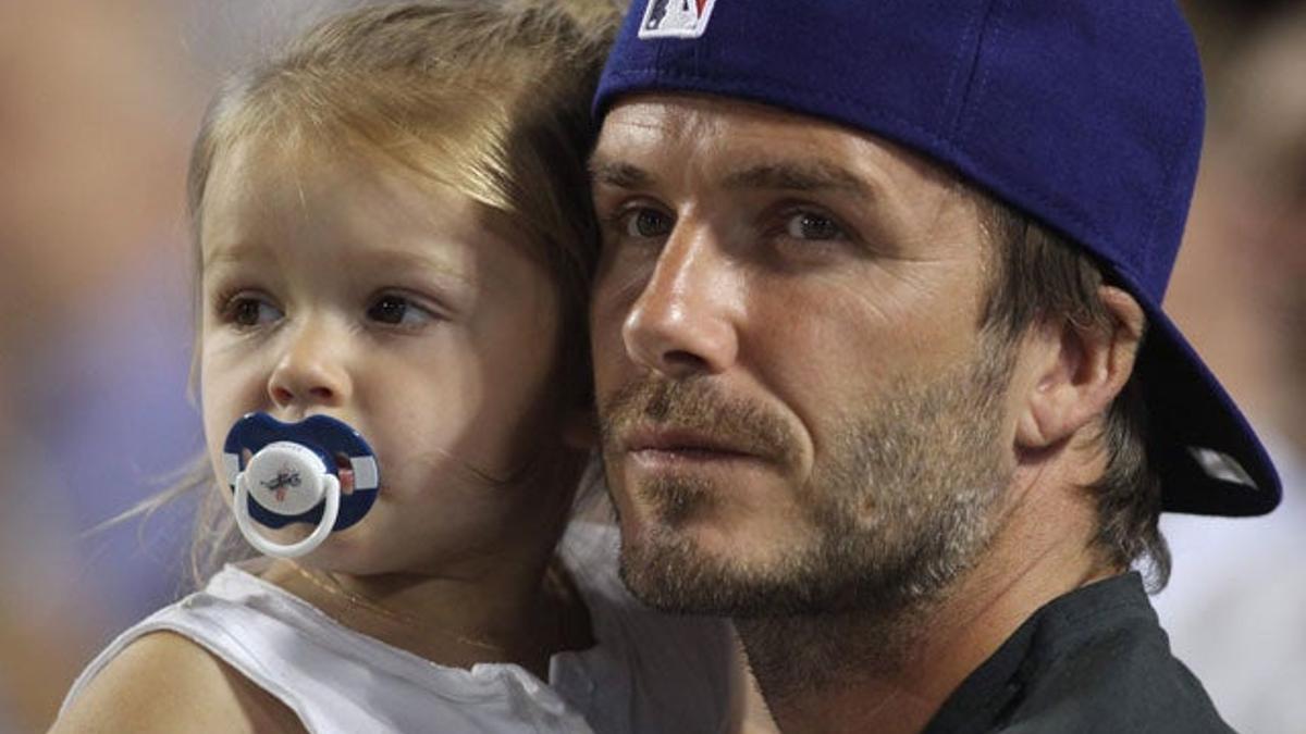 David Beckham y Harper Seven