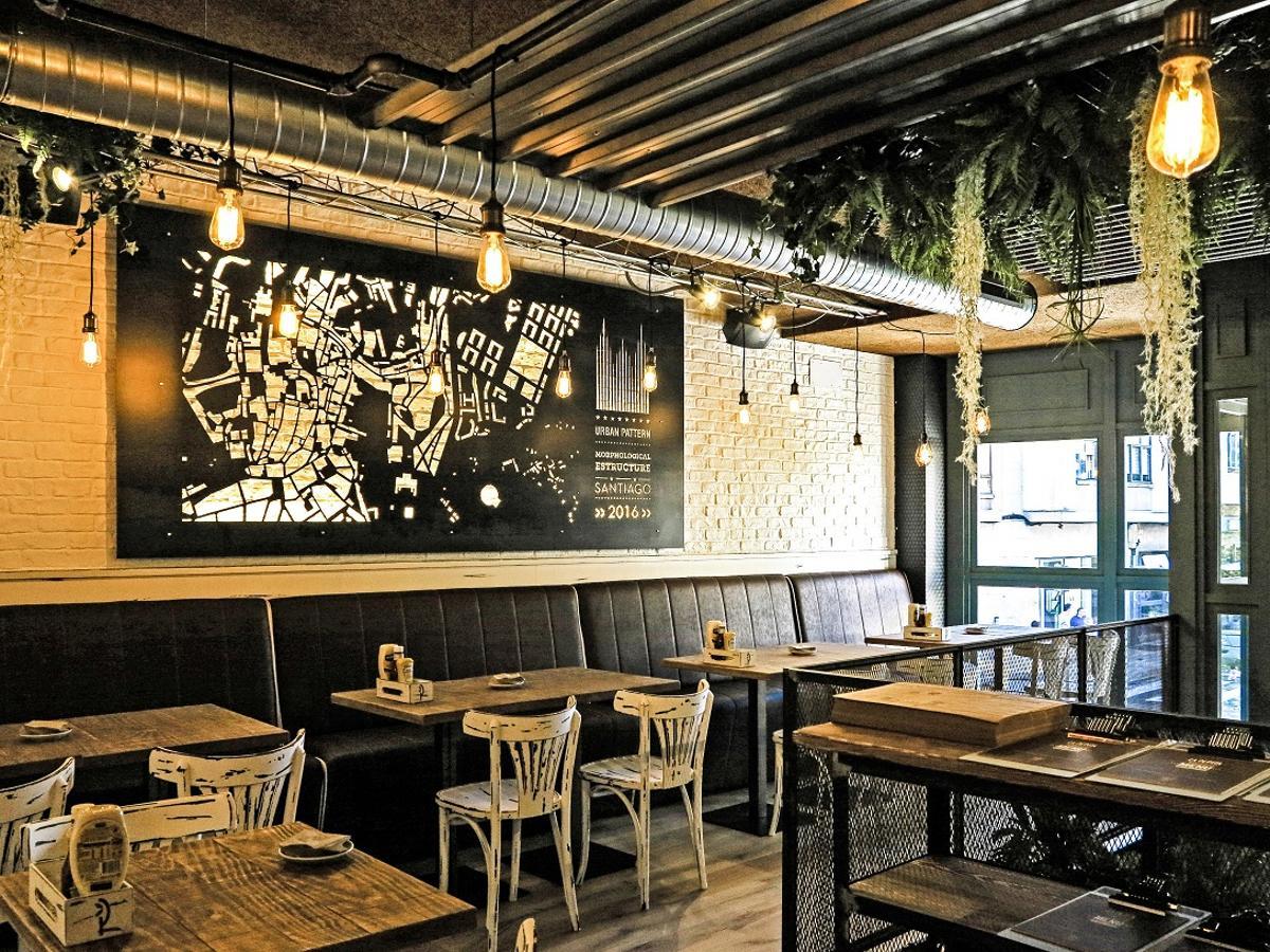 Interior de un restaurante de La Pepita Burger Bar