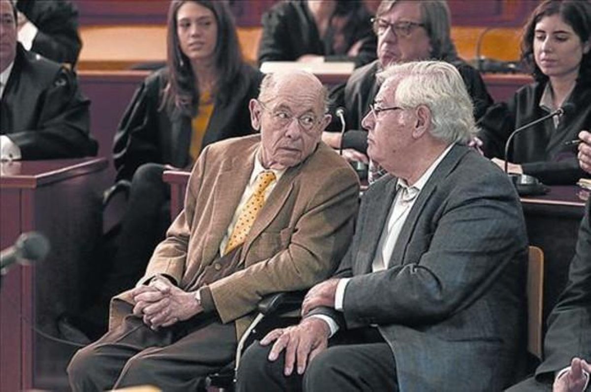 Fèlix Millet i Jordi Montull, durant el judici de l’hotel, l’any passat. Fèlix Millet i Jordi Montull, durant el judici de l’hotel, l’any passat.