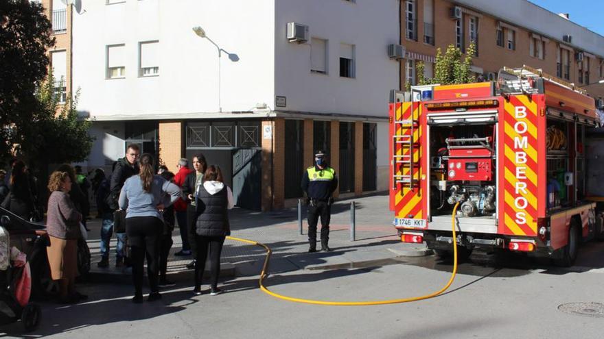 Incendio de este pasado domingo en la vivienda de Plaza del Mercado.