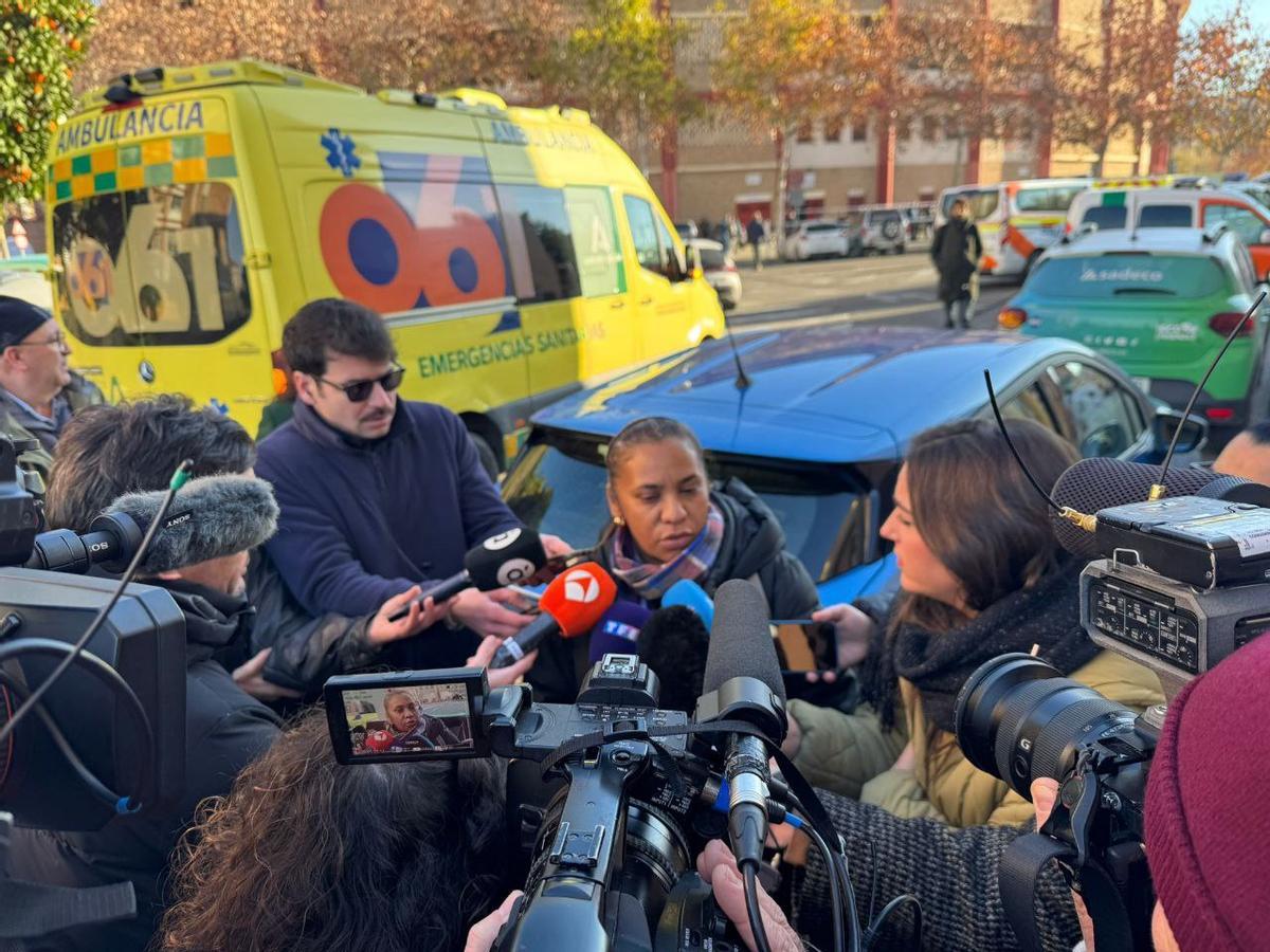 Osiris Sevilla, mujer de Víctor, uno de los pasajeros que viajaba en el Alvia siniestrado.