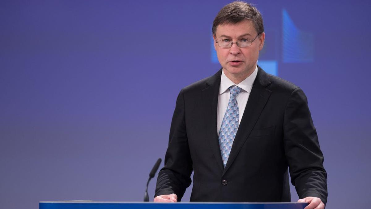 Valdis Dombrovskis, en una imagen de archivo.