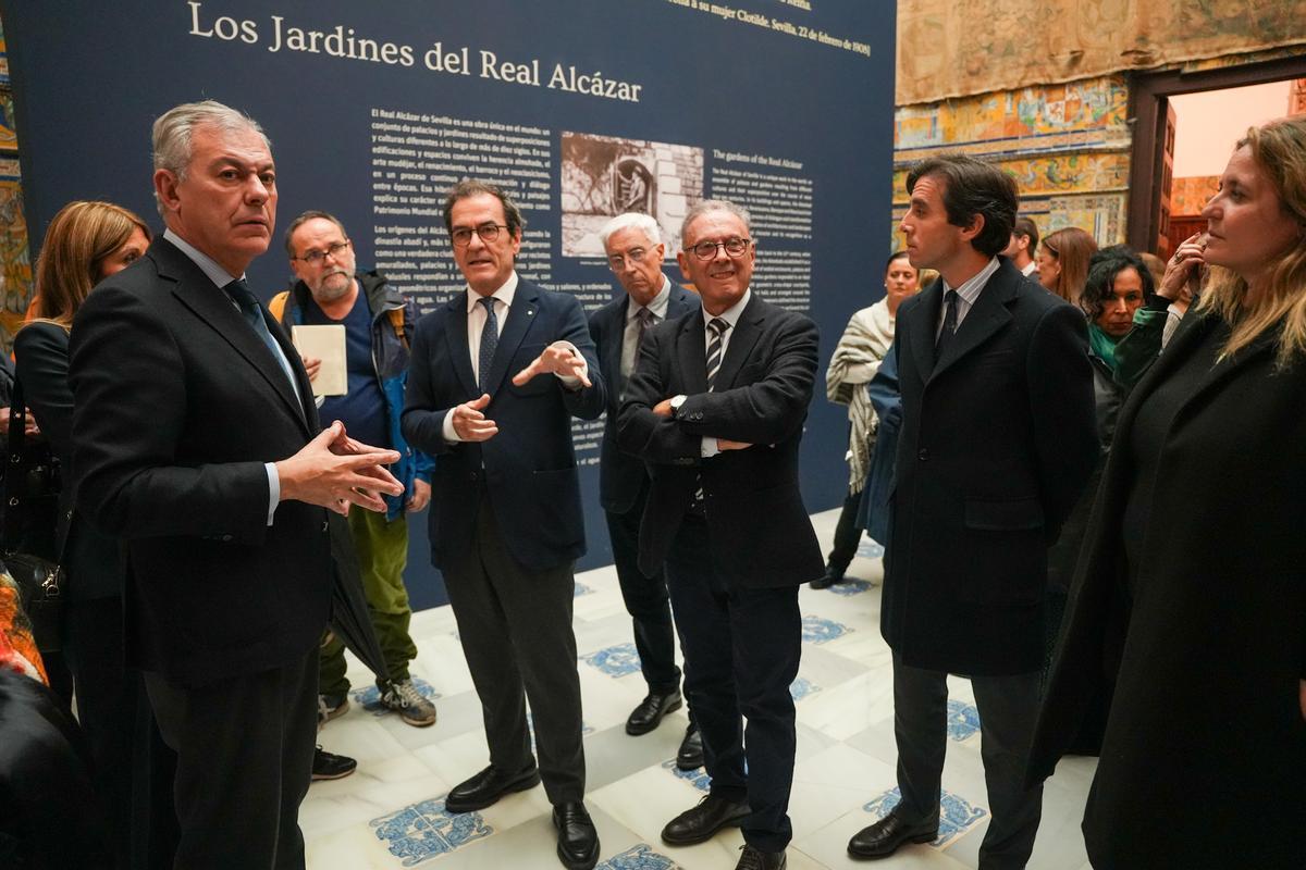 Jose Luis Sanz en la presentación de la Exposición de Sorolla en el Real Alcázar