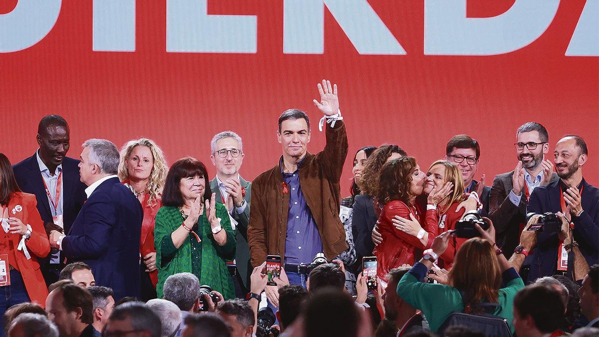 El presidente del Gobierno, Pedro Sánchez, durante el Congreso Federal del PSOE.