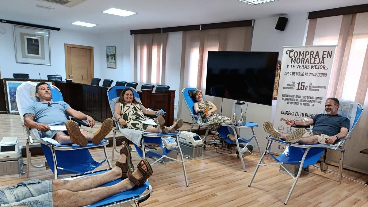 Extracciones de sangre realizadas, recientemente, en Moraleja.