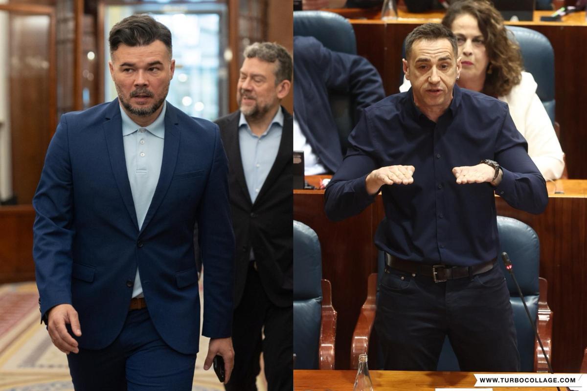 Rufián (ERC) y Delgado (Más Madrid) harán un acto juntos en Madrid en pleno debate sobre el futuro de la izquierda