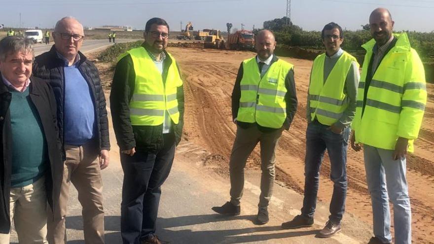 Visita a las obras de la carretera