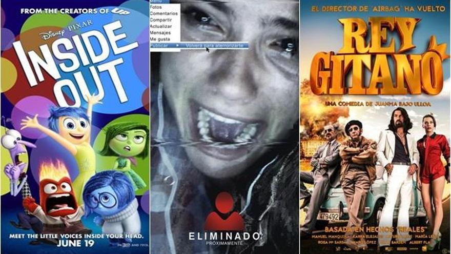 &#039;Del revés&#039;, lo último de Disney Pixar, y &#039;Rey Gitano&#039;, en los cines