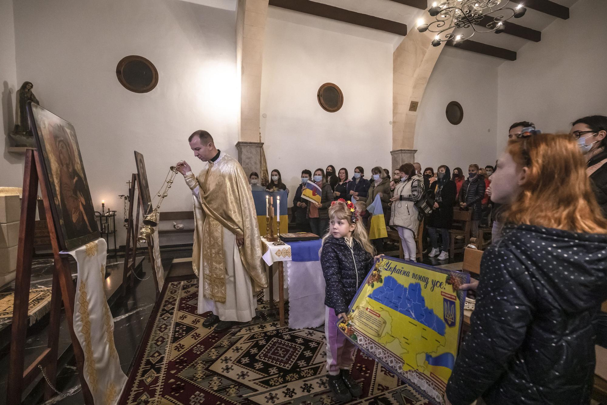 Residentes ucranianos en Mallorca: «Hay muchos jóvenes dispuestos a defender el país, no nos vamos a rendir tan fácilmente»