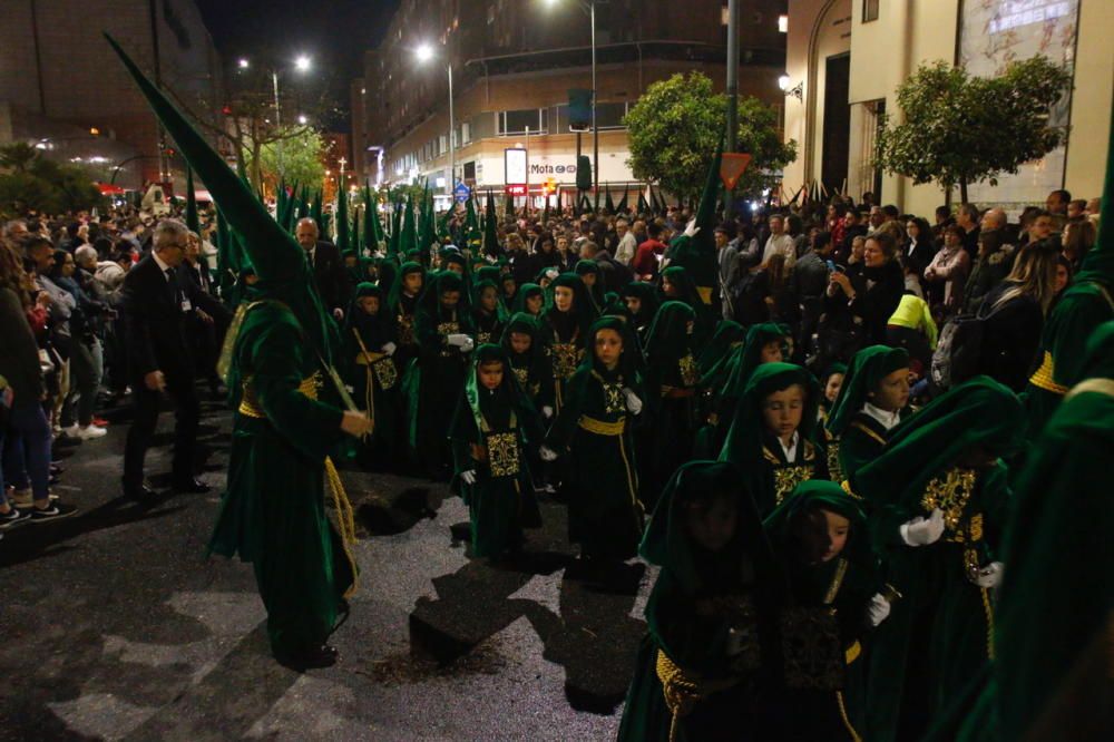 Las imágenes de la cofradía de la Esperanza, la última en procesionar en el Jueves Santo de la Semana Santa de Málaga