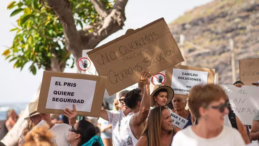 Los vecinos de El Pris se manifiestan por la obra tras las inundaciones de la borrasca Therese
