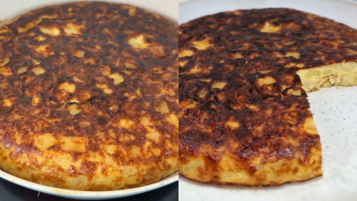 Una venezolana hace su primera tortilla de patatas