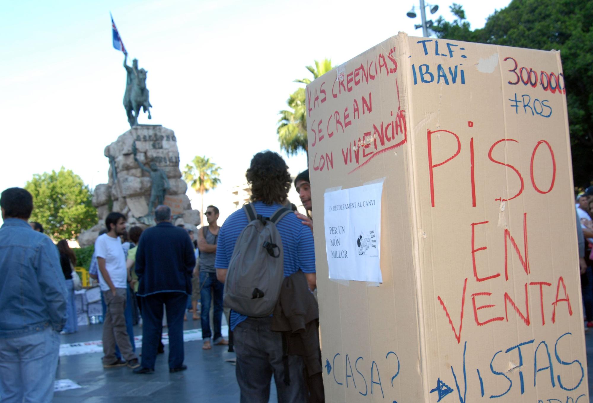 Las imágenes que dejó el 15M en Palma